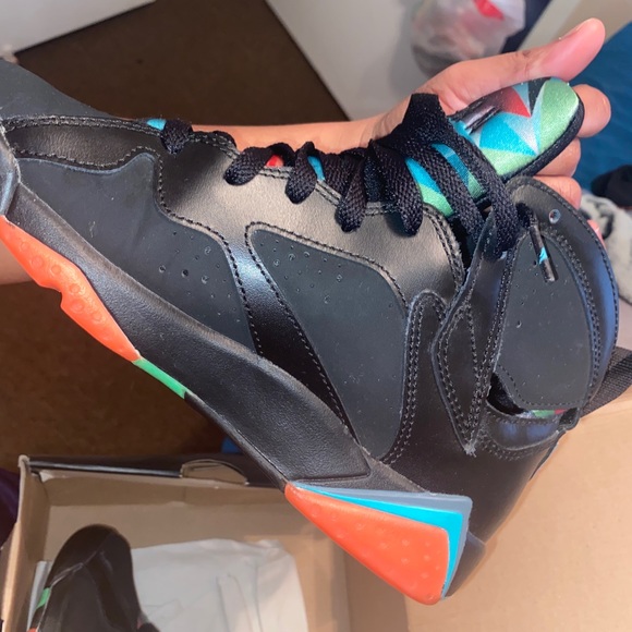 jordan retro 7 marvin the martian, size: 7 youth - Picture 3 of 6